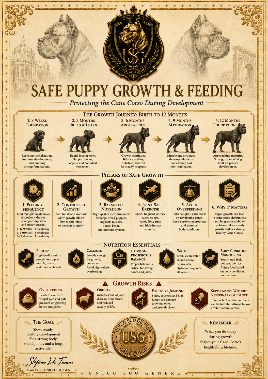 Safe Puppy Growth & Feeding
